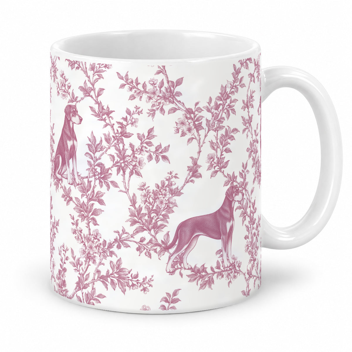 Doberman Pinscher toile mug — Pink Studio