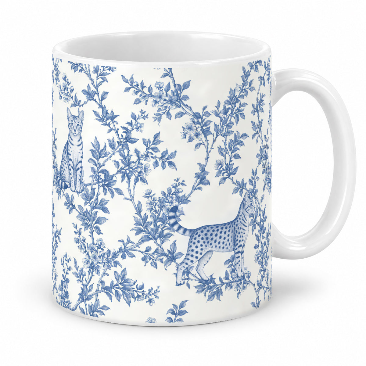 Egyptian Mau toile mug — Blue Studio