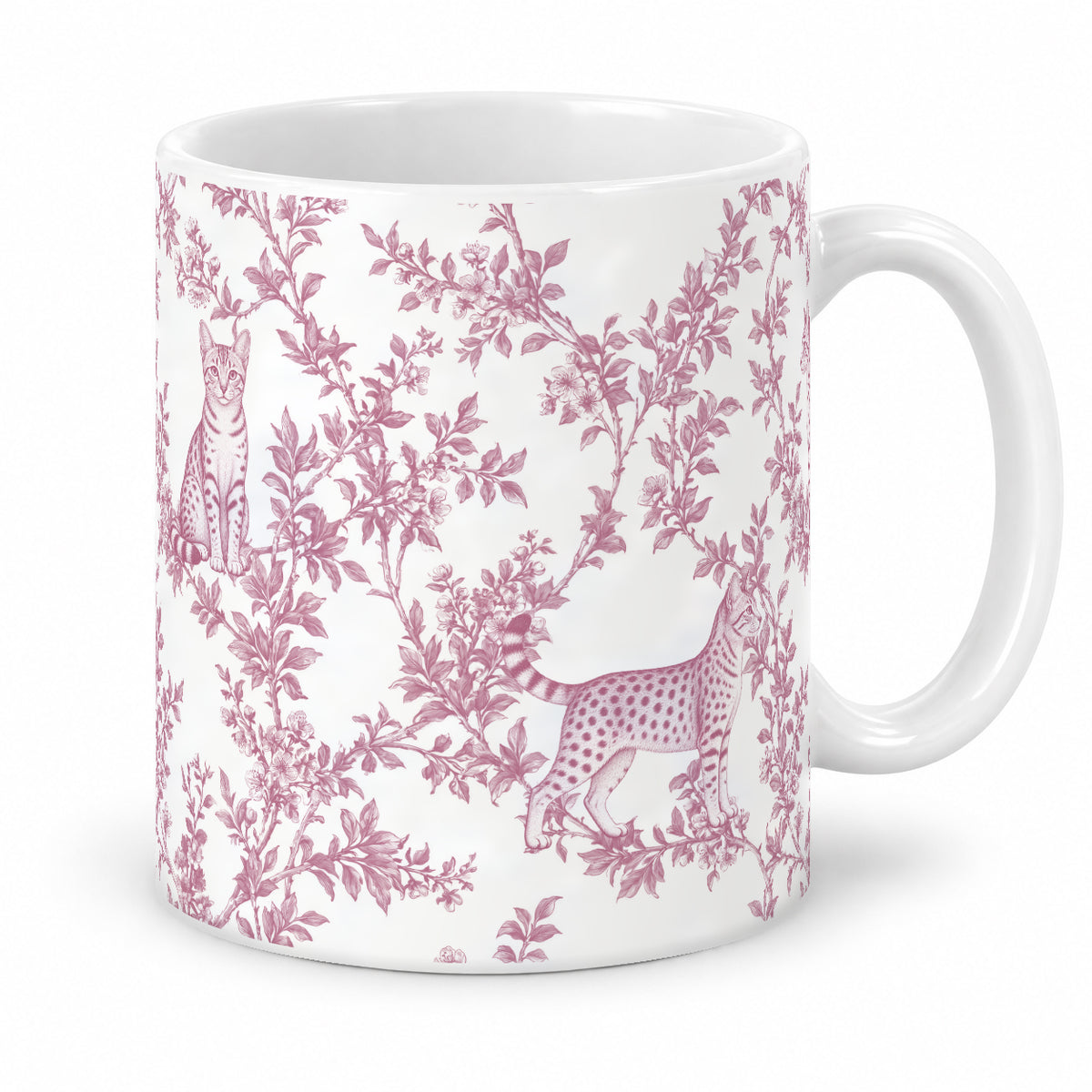 Egyptian Mau toile mug — Pink Studio