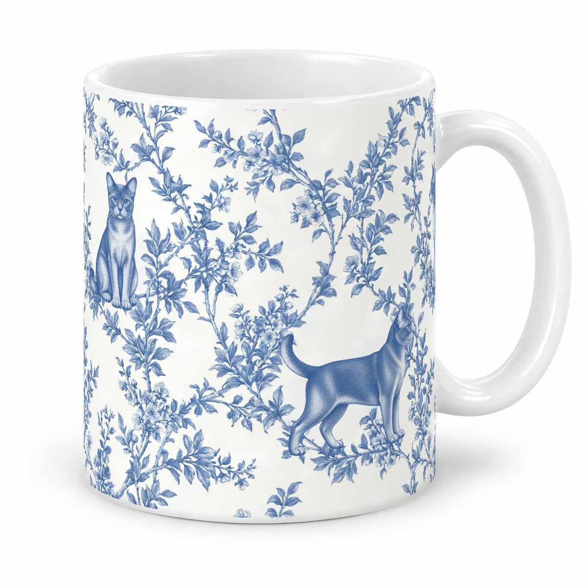 European Burmese toile mug — Blue Studio