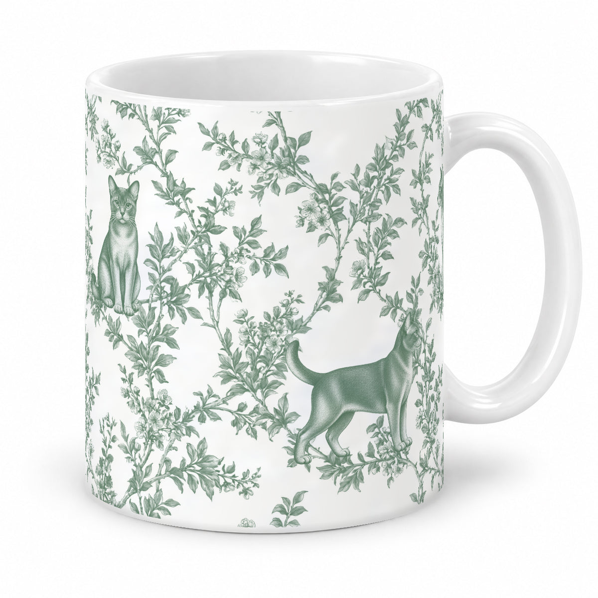 European Burmese toile mug — Green Studio