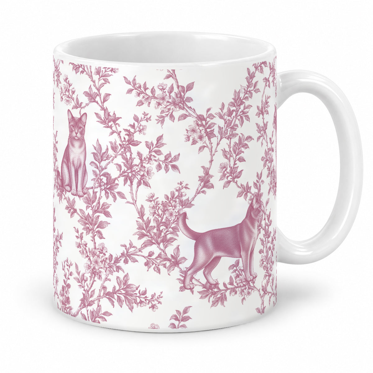 European Burmese toile mug — Pink Studio