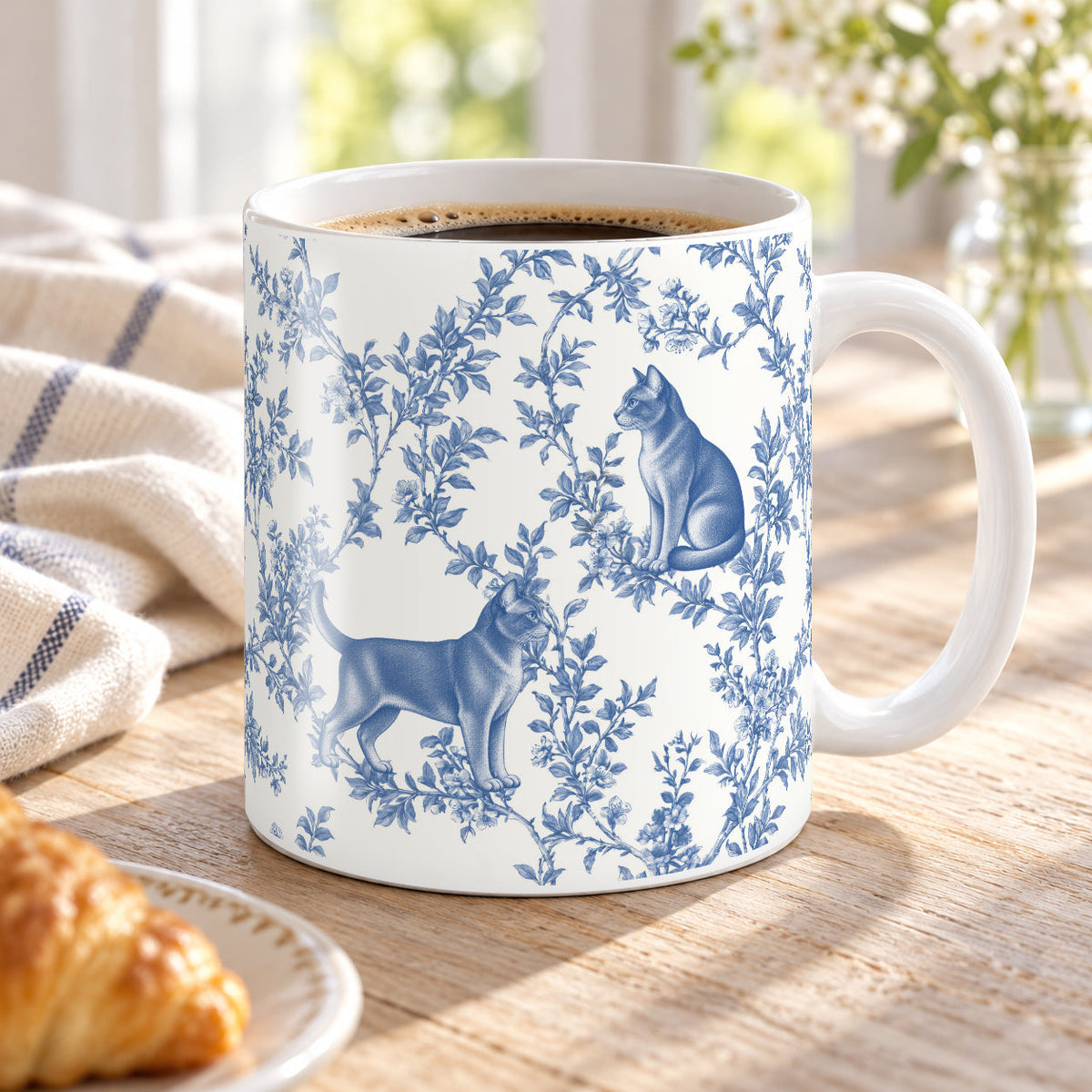 European Burmese toile mug — Blue Lifestyle