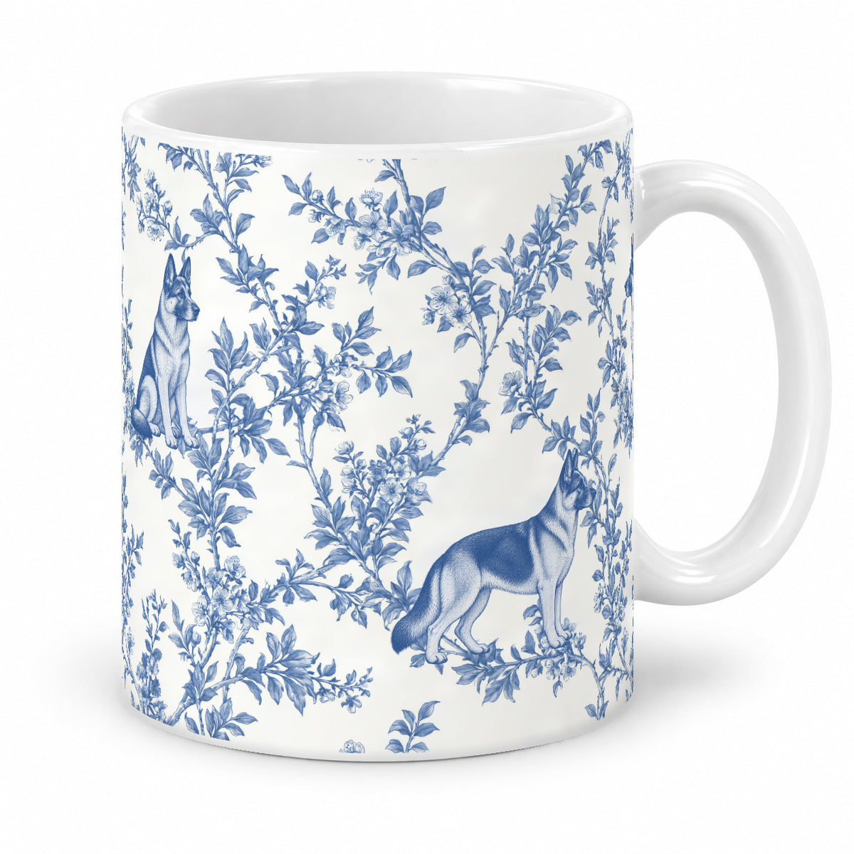 German Shepherd Dog toile mug — Blue Studio