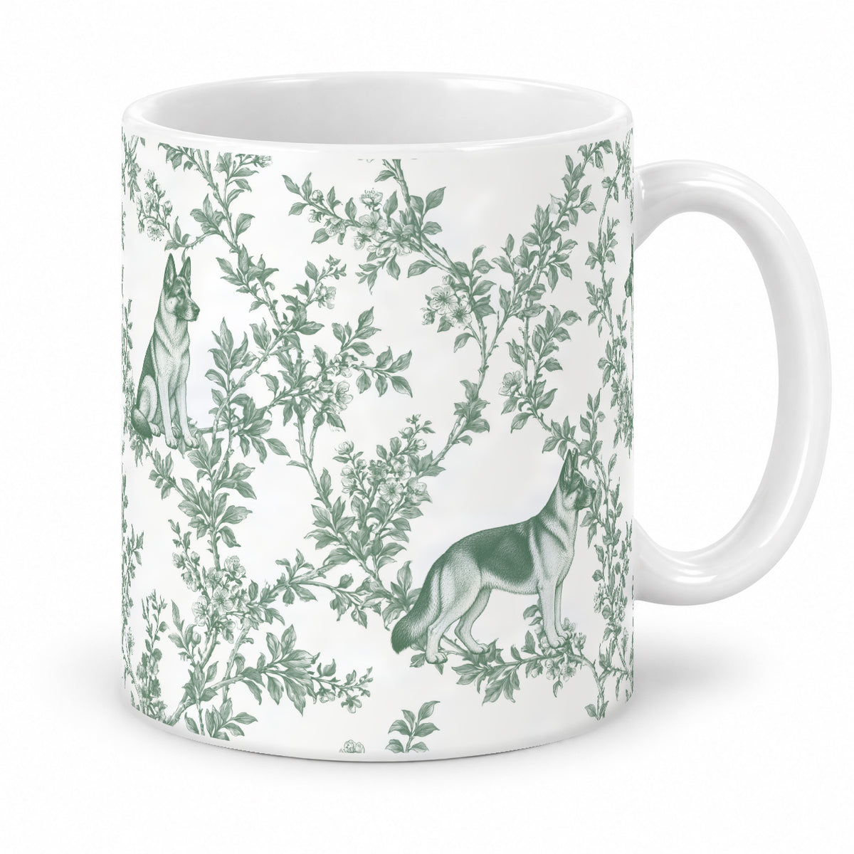 German Shepherd Dog toile mug — Green Studio