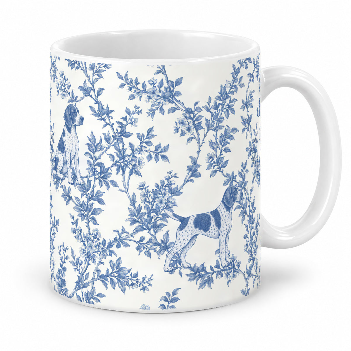 German Shorthaired Pointer toile mug — Blue Studio