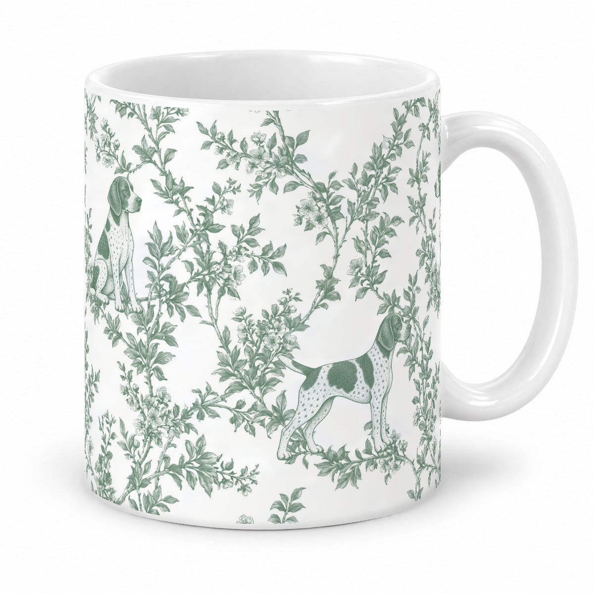 German Shorthaired Pointer toile mug — Green Studio