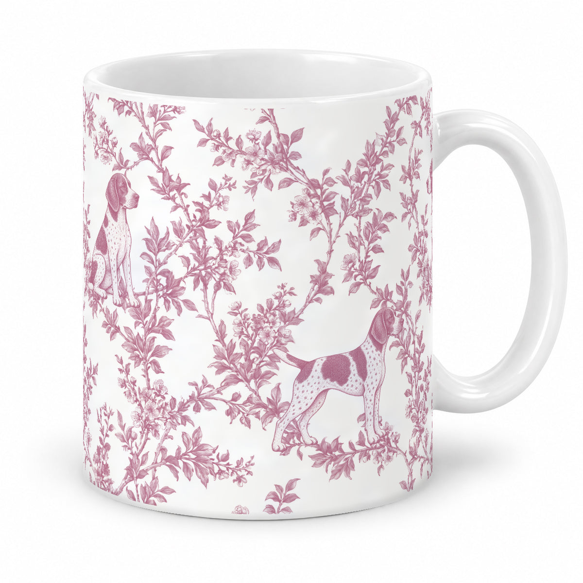 German Shorthaired Pointer toile mug — Pink Studio