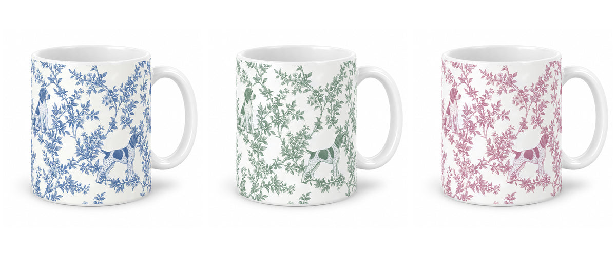 German Shorthaired Pointer toile mug — Three Colors