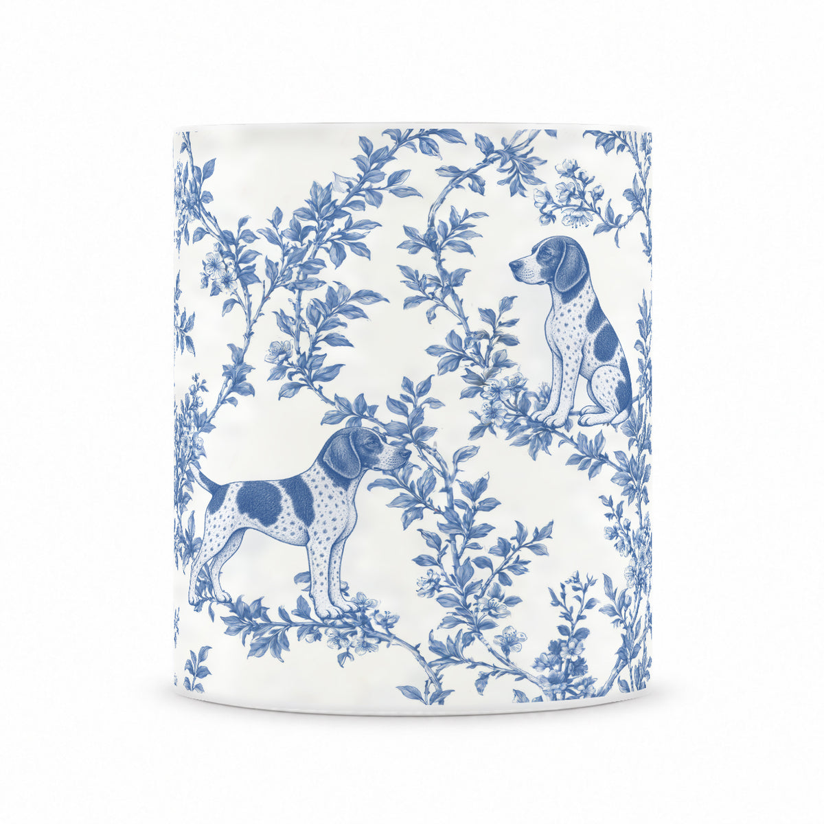 German Shorthaired Pointer toile mug — Blue Front View