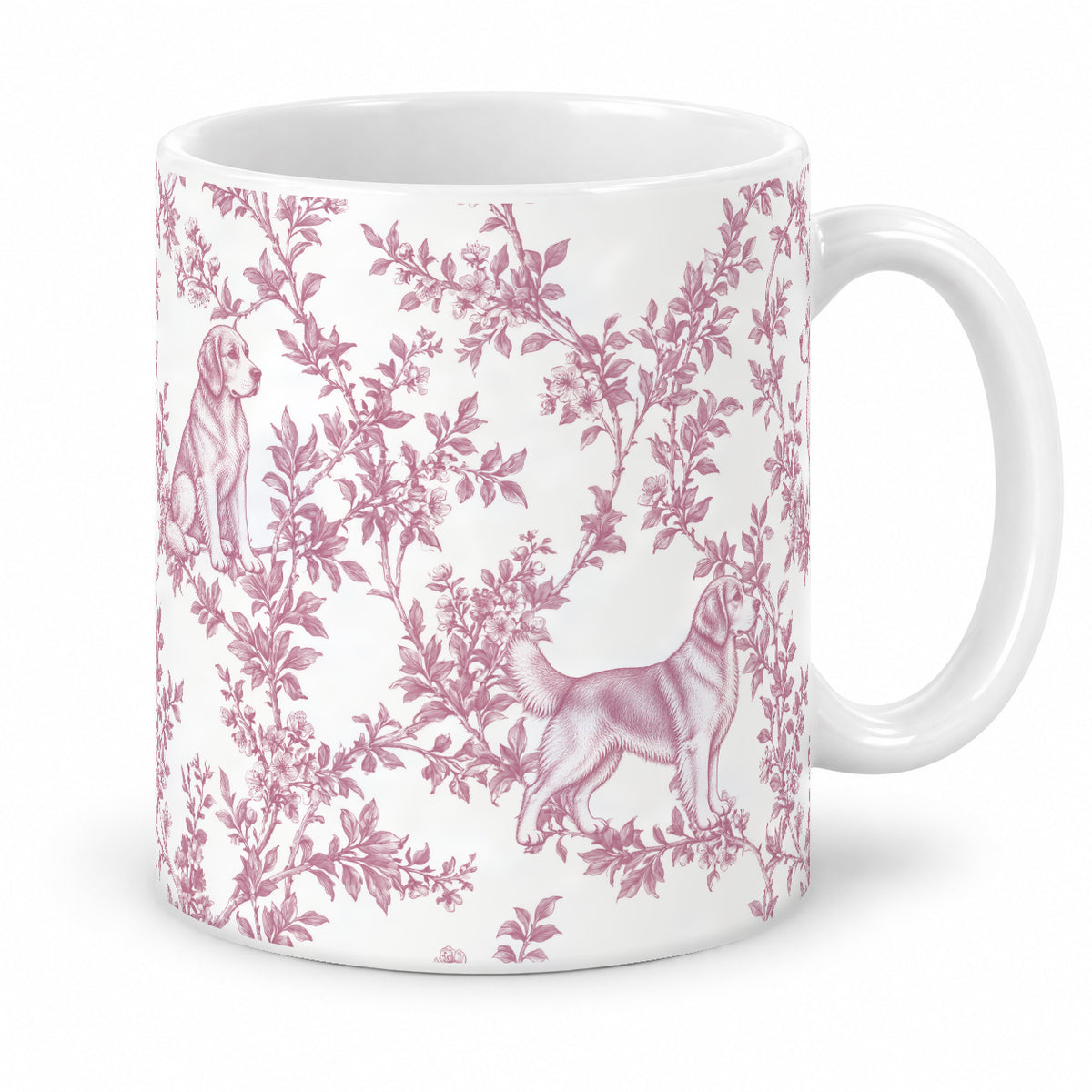 Golden Retriever toile mug — Pink Studio