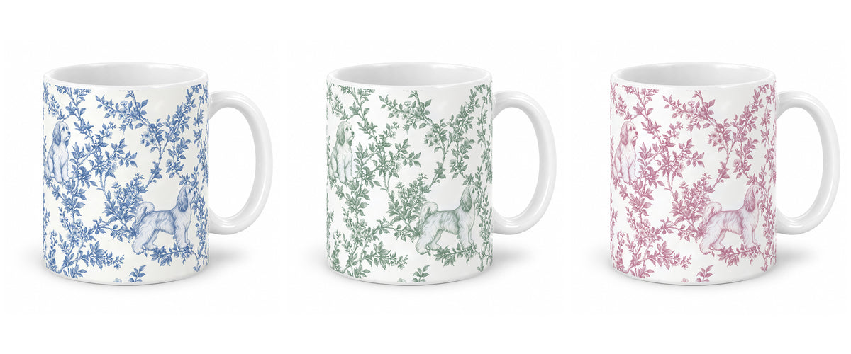 Havanese toile mug — Three Colors