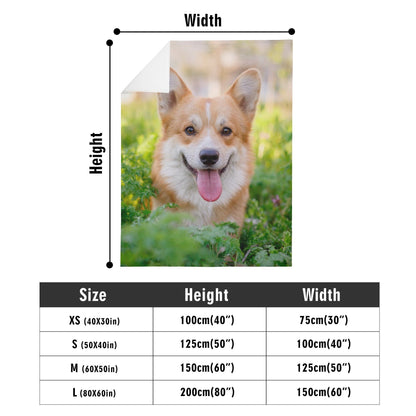 Personalized Blanket with Dog Photo and Name