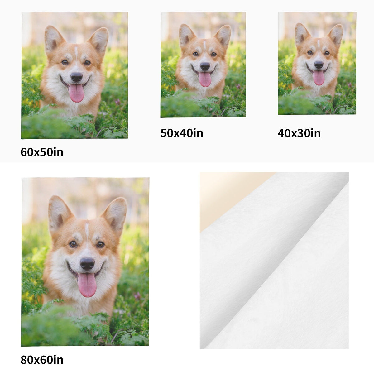 Personalized Blanket with Dog Photo and Name