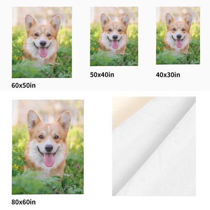 Personalized Blanket with Dog Photo and Name
