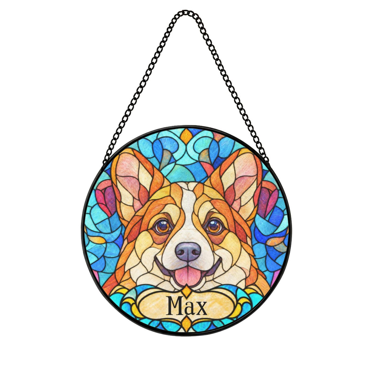 Personalized Corgi Suncatcher
