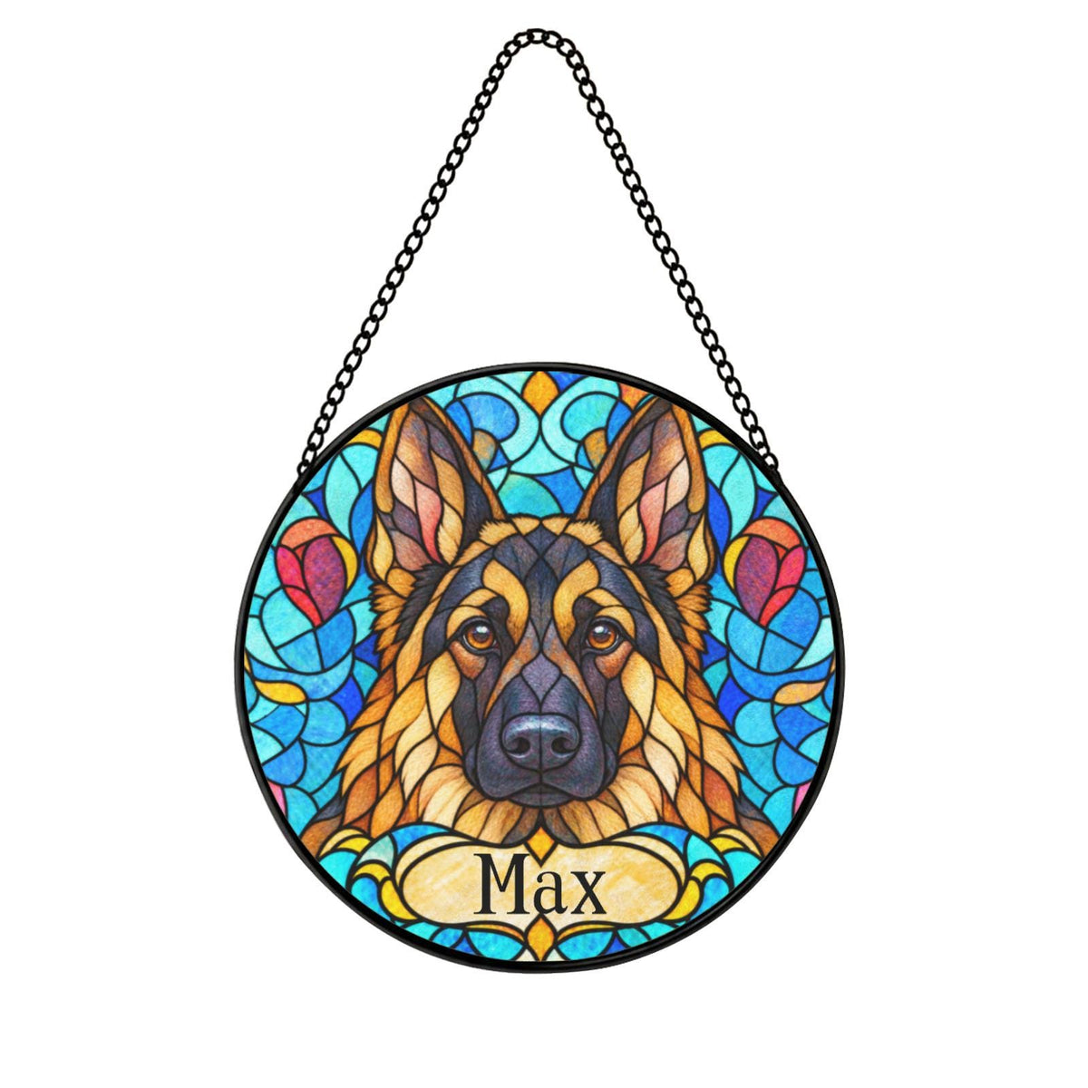 Personalized German Shepherd Suncatcher