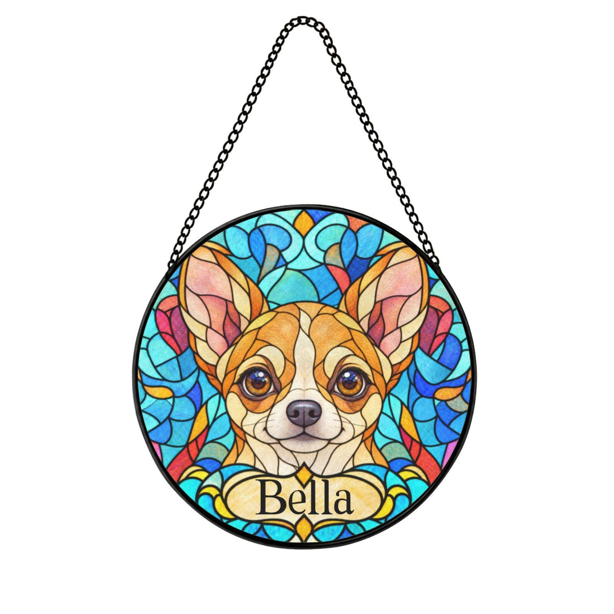Personalized Chihuahua Suncatcher