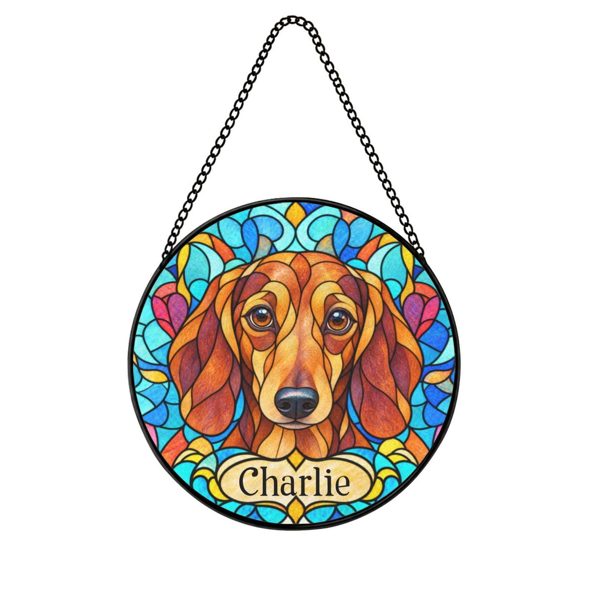 Personalized Dachshund Suncatcher