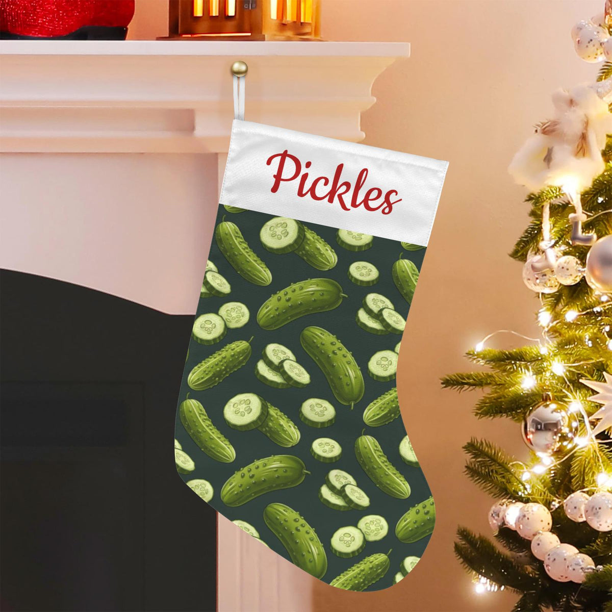 Personalized Pickle Christmas Stocking