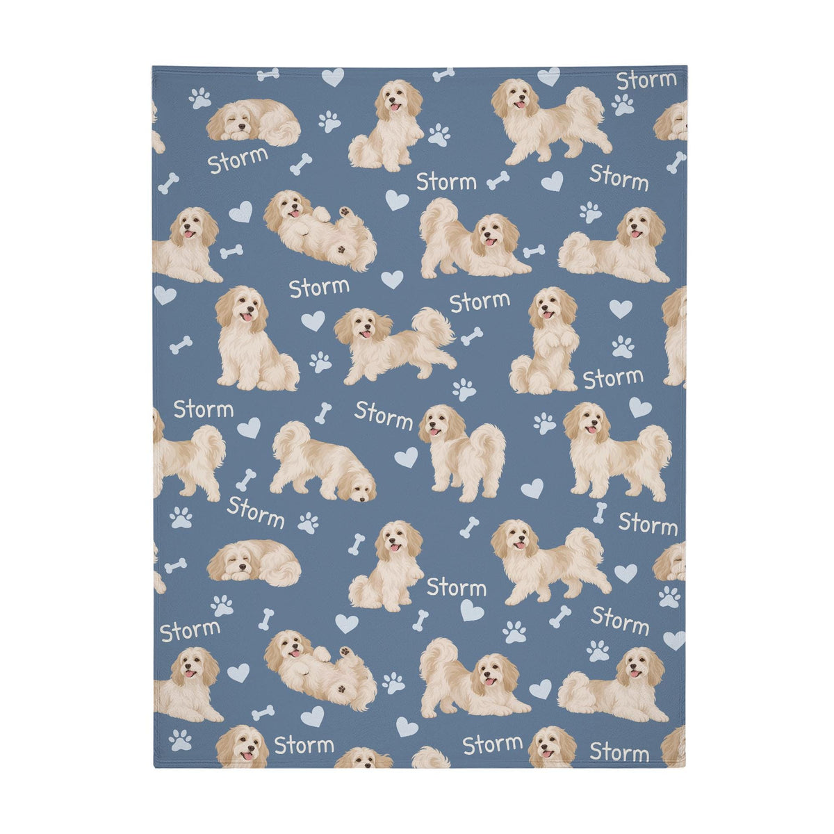 Personalized Havanese Blanket, Pet Blanket with Name