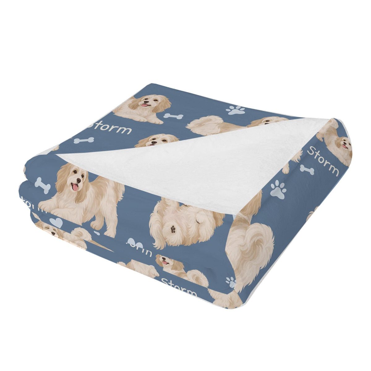 Personalized Havanese Blanket, Pet Blanket with Name