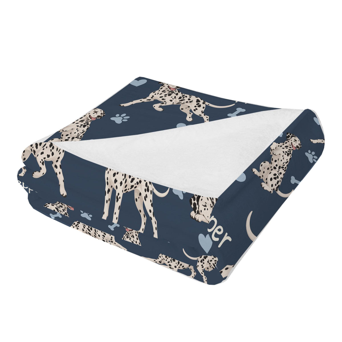 Personalized Dalmatian Blanket, Pet Blanket with Name