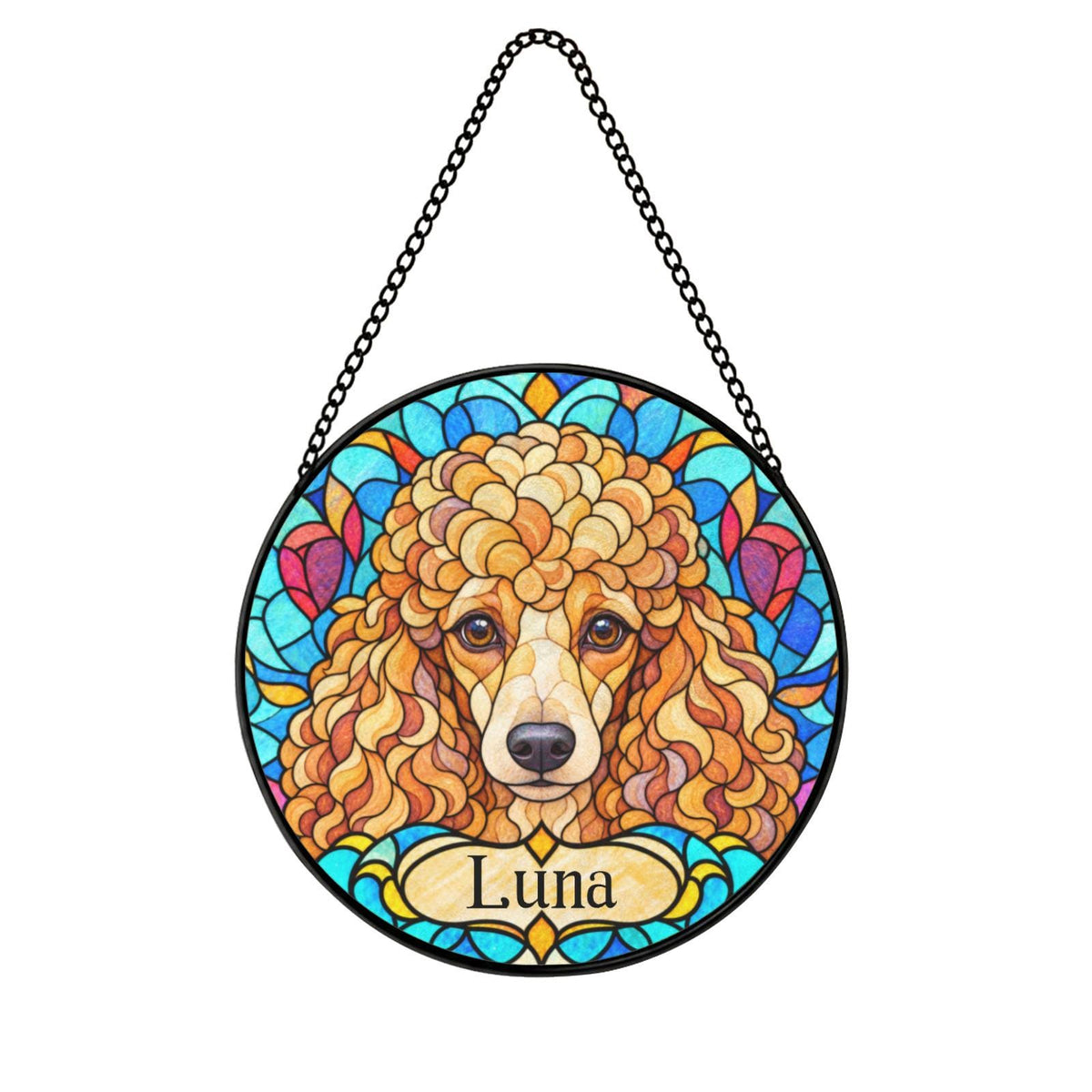 Personalized Poodle Suncatcher