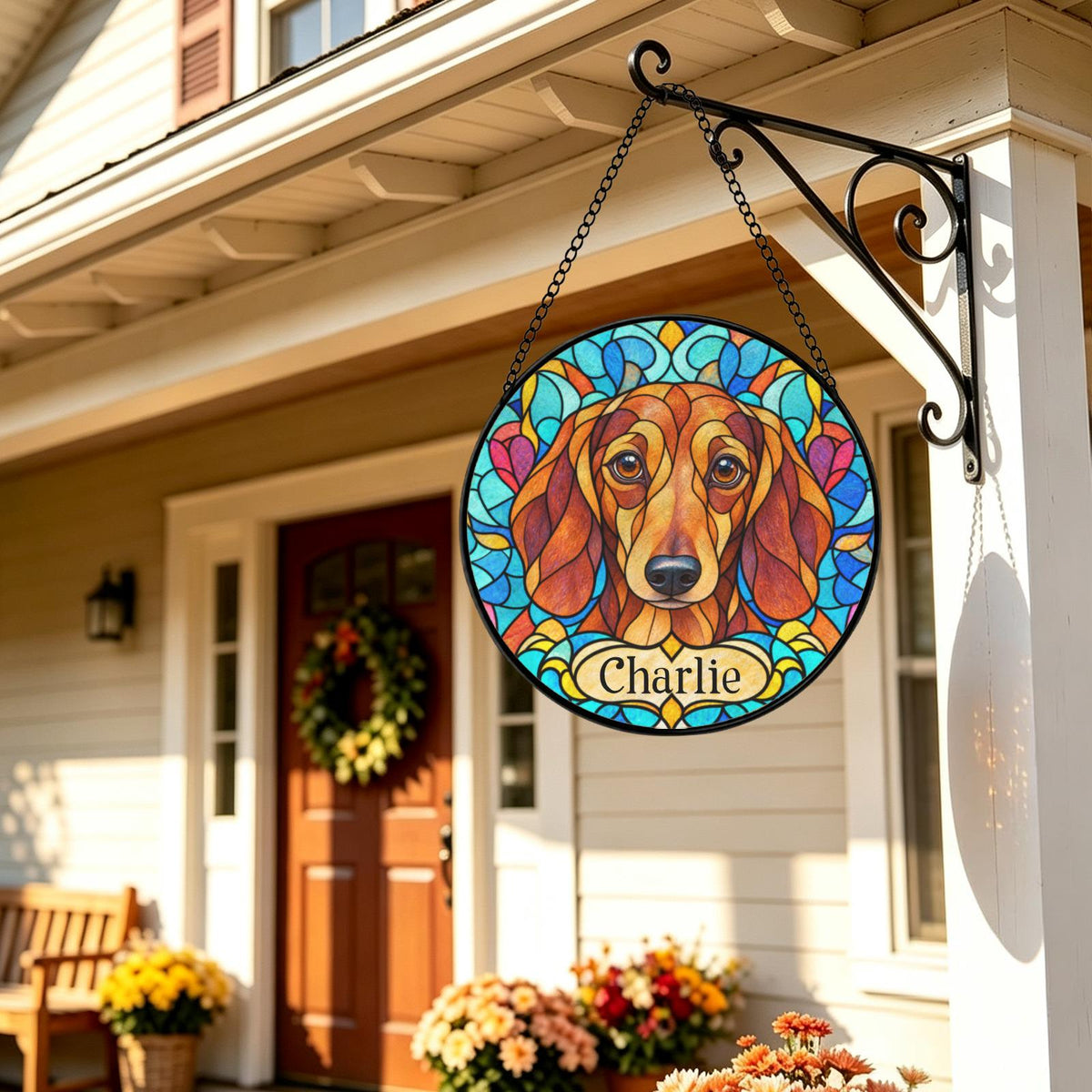 Personalized Dachshund Suncatcher