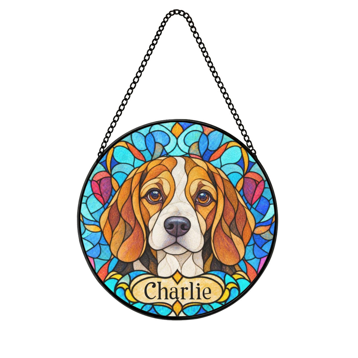 Personalized Beagle Suncatcher