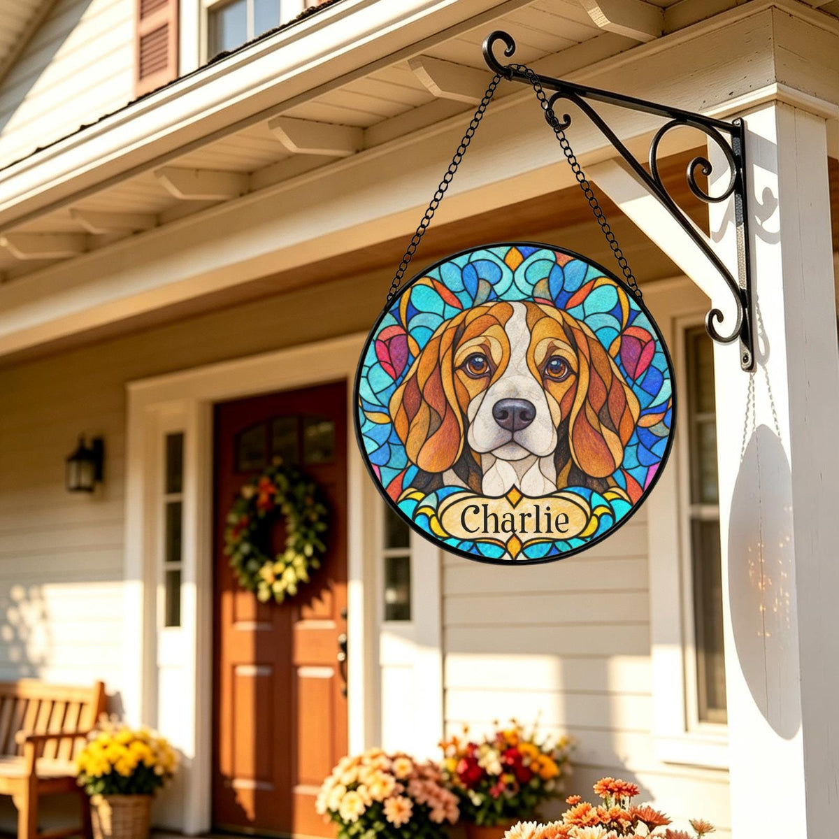 Personalized Beagle Suncatcher
