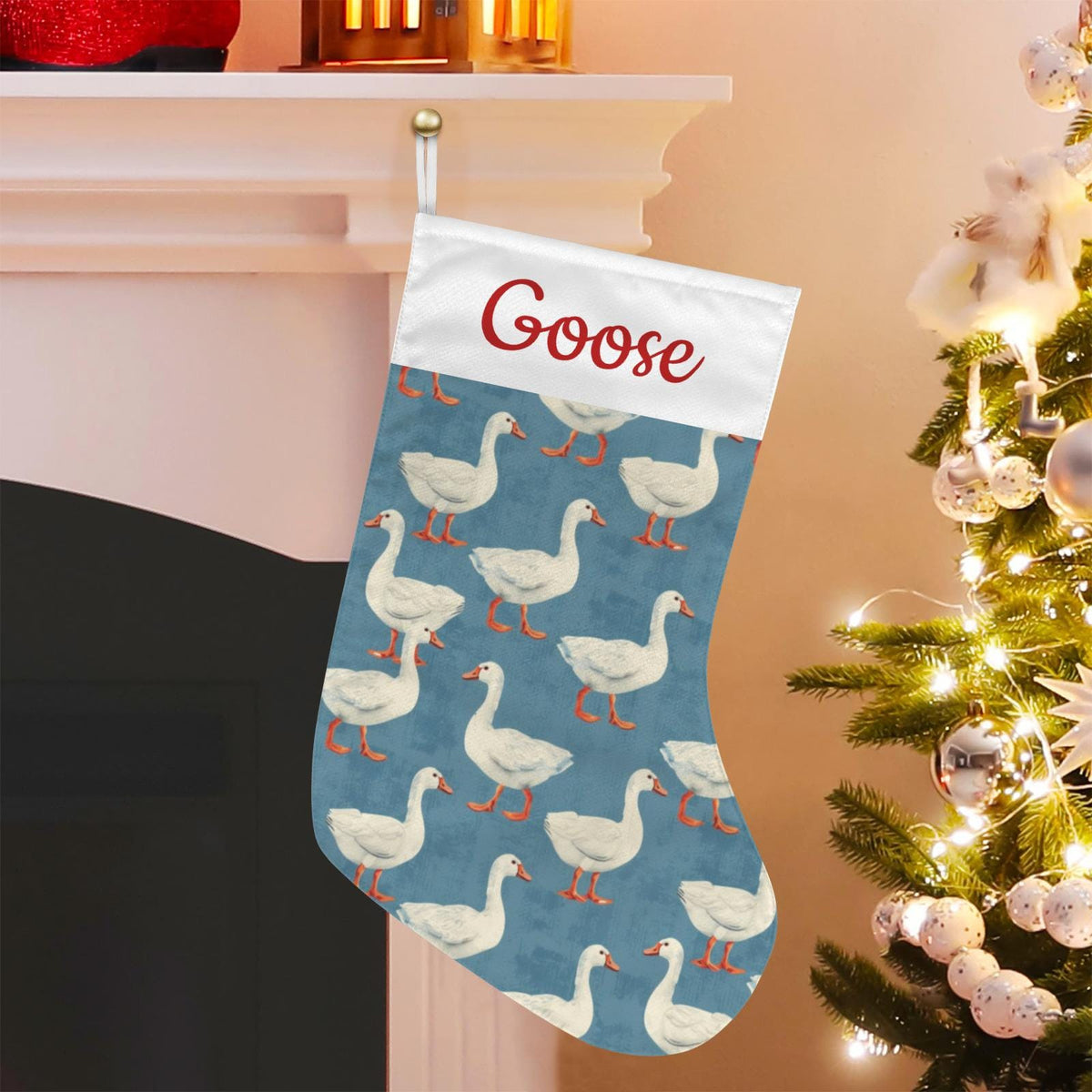 Personalized Goose Christmas Stocking