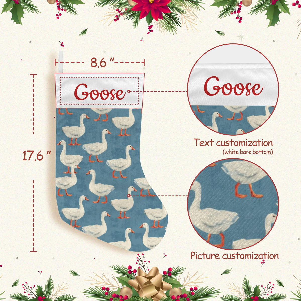 Personalized Goose Christmas Stocking