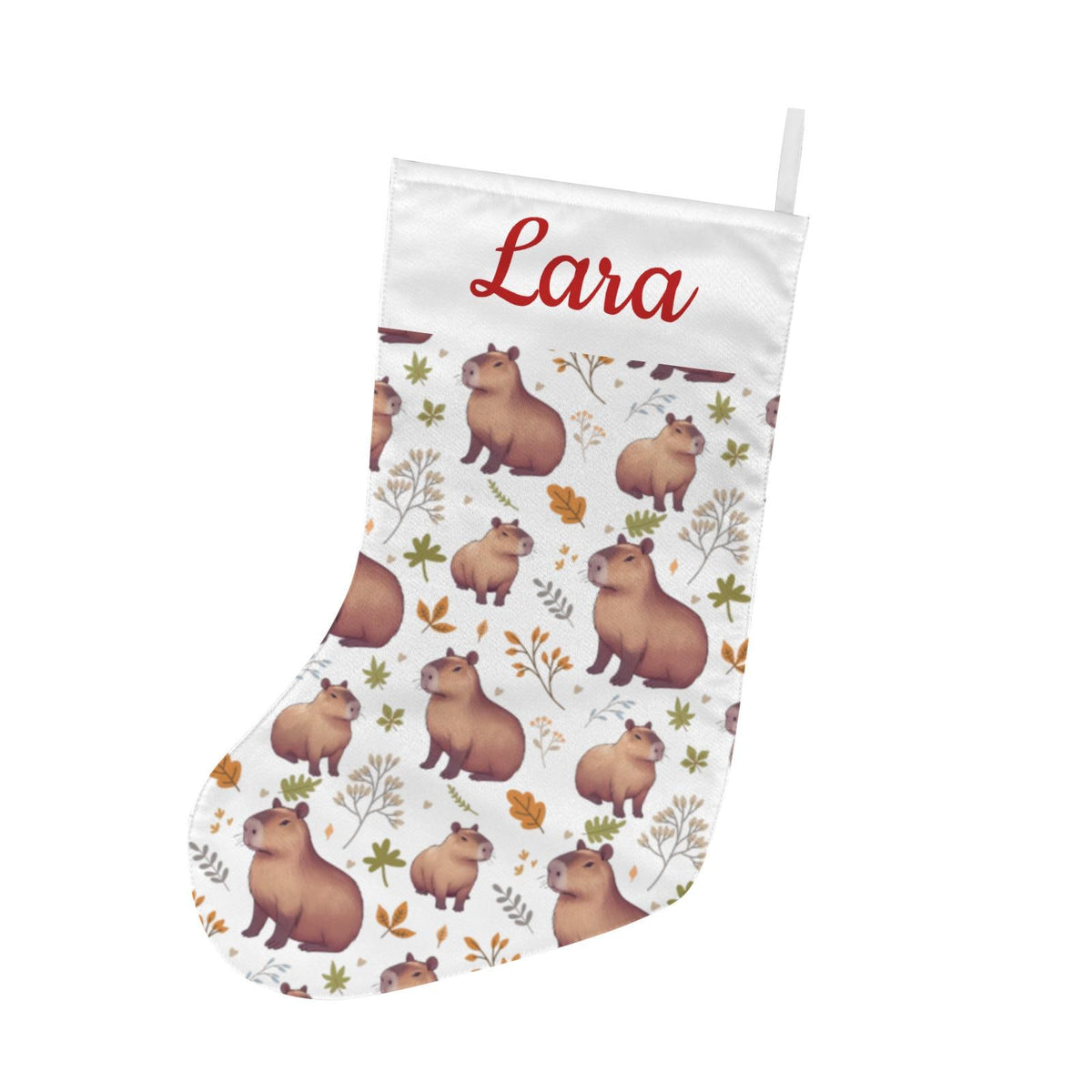 Personalized Capybara Christmas Stocking