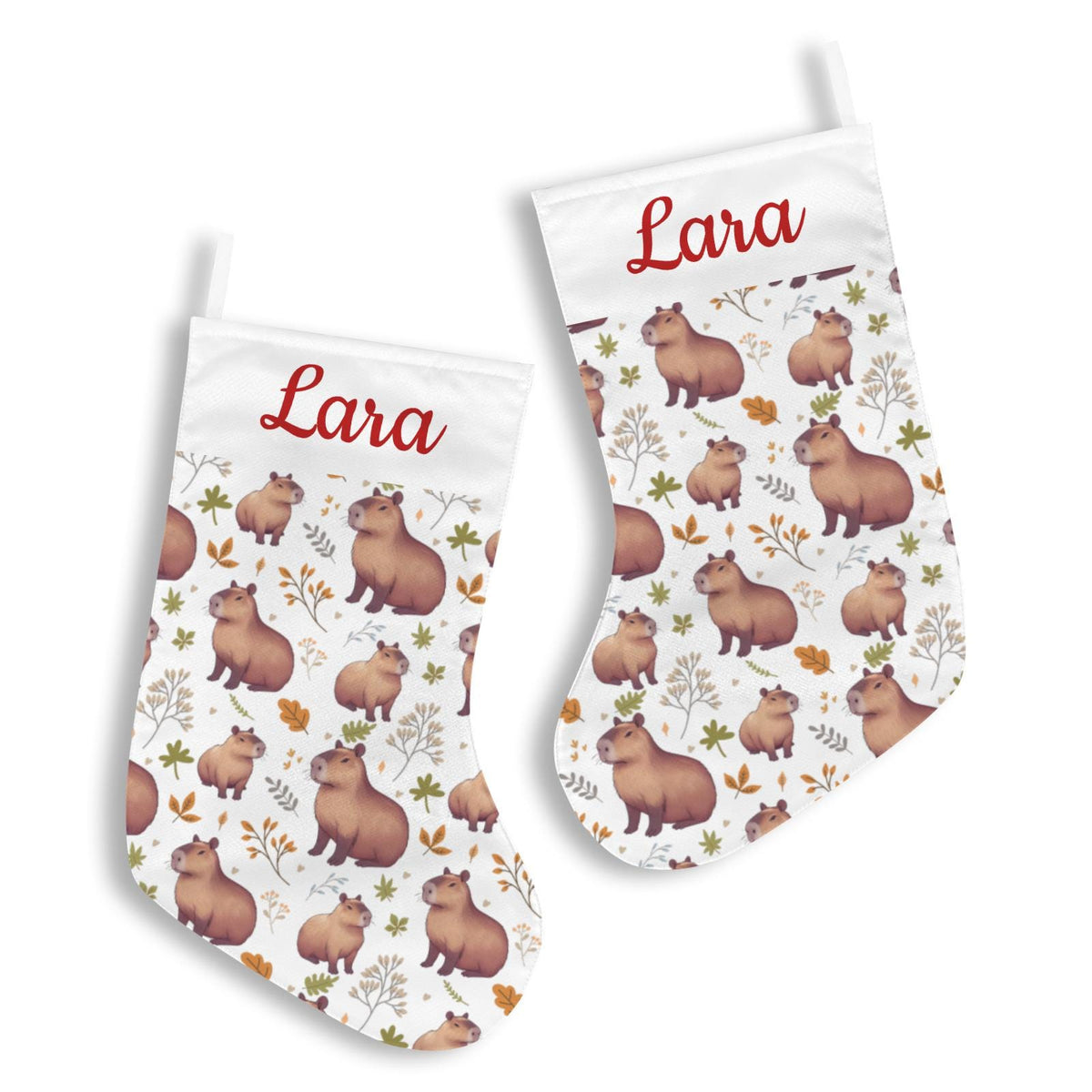 Personalized Capybara Christmas Stocking