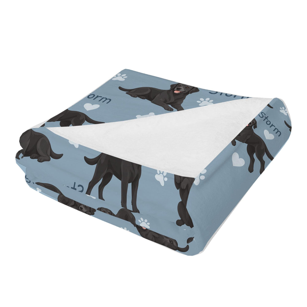 Personalized Labrador Retriever Blanket, Pet Blanket with Name