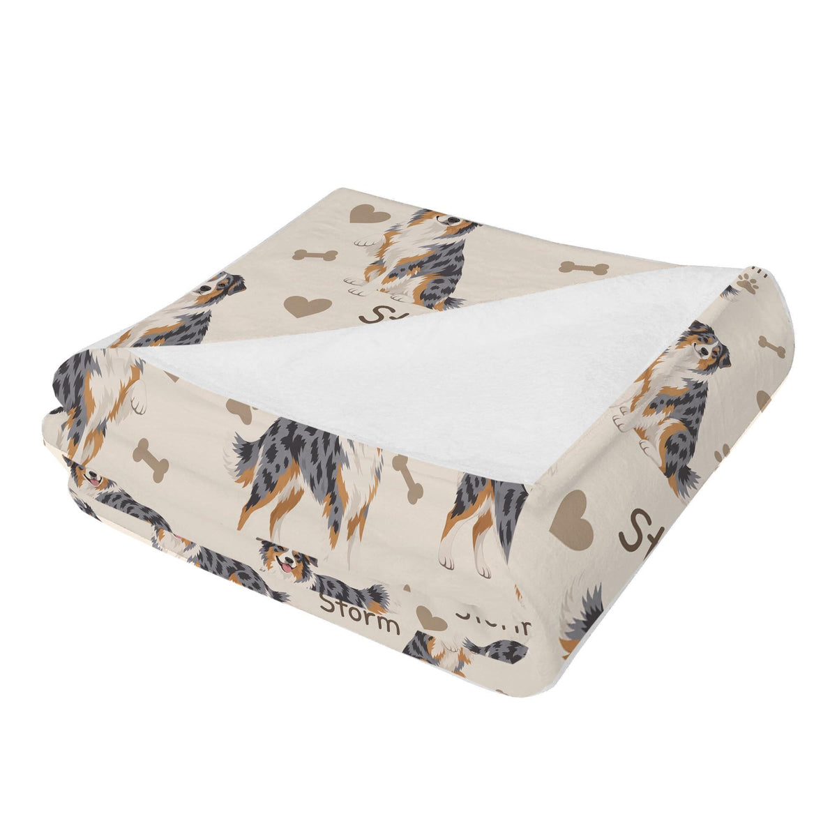 Personalized Australian Shepherd Blanket, Pet Blanket with Name