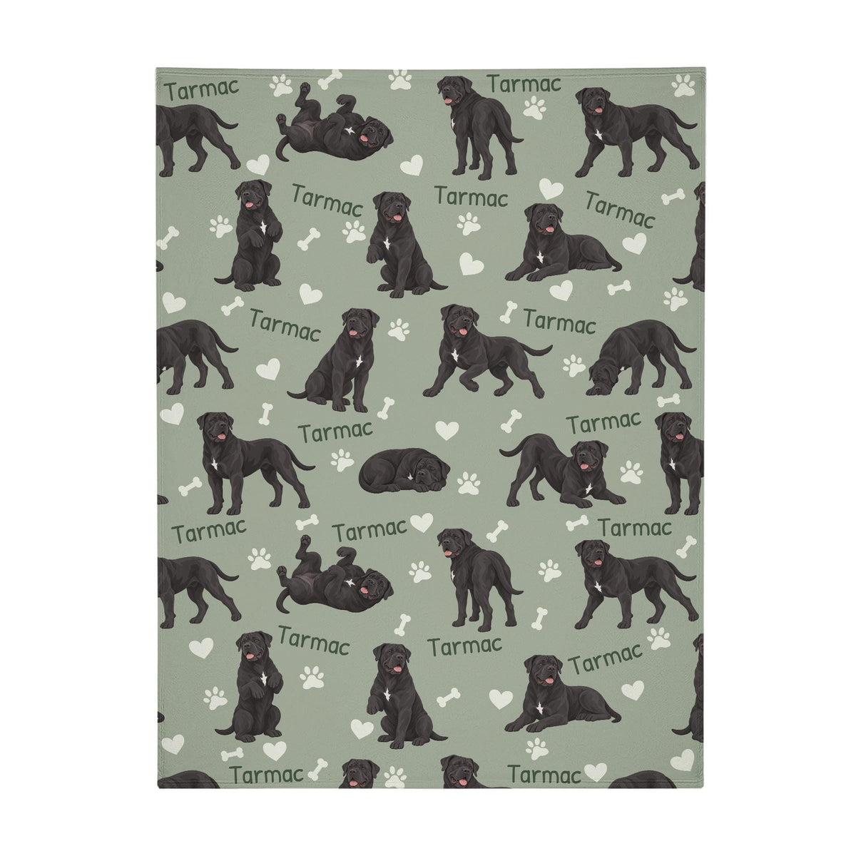Personalized Cane Corso Blanket, Pet Blanket with Name