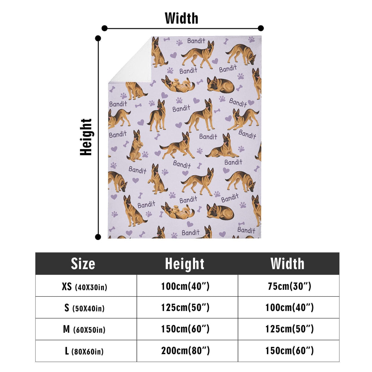 Personalized Belgian Malinois Blanket, Pet Blanket with Name