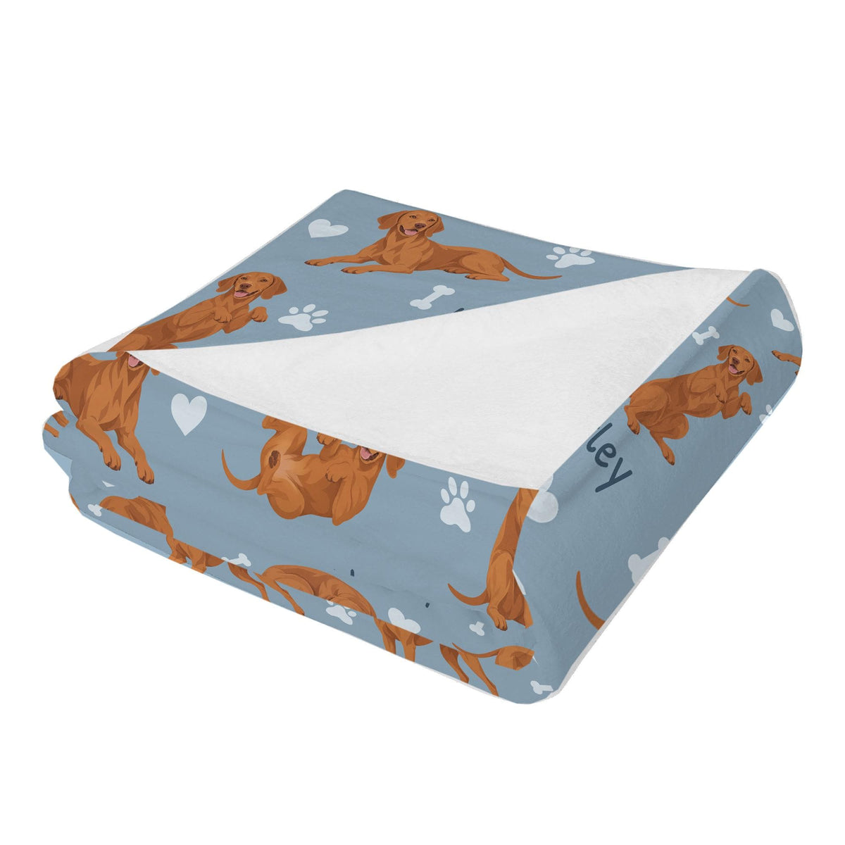 Personalized Vizsla Blanket, Pet Blanket with Name