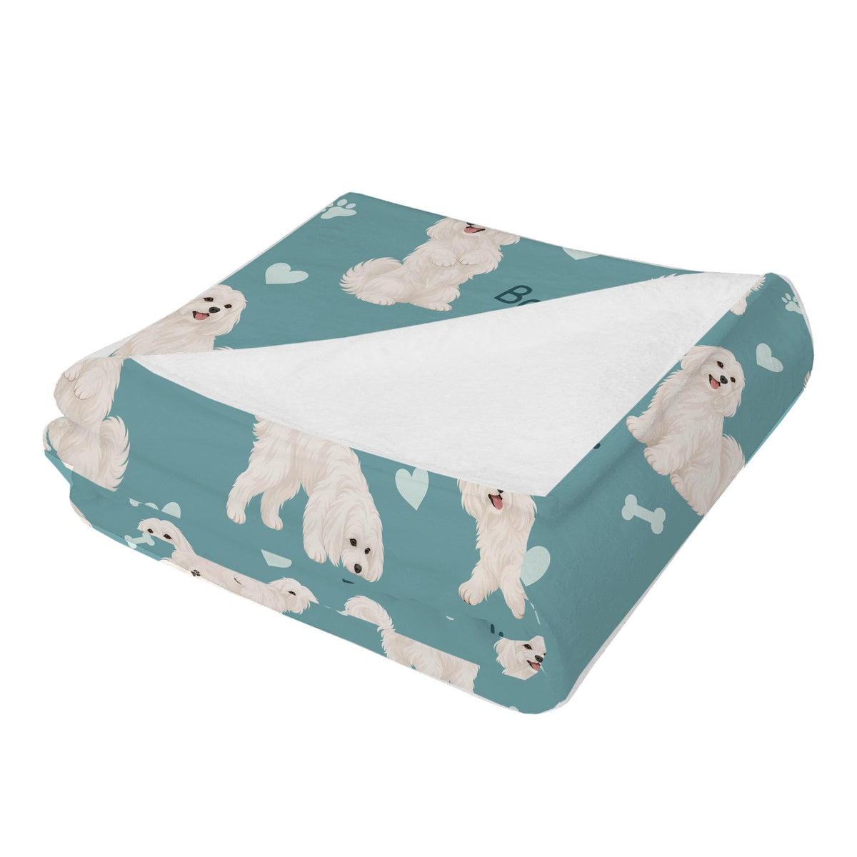 Personalized Maltese Blanket, Pet Blanket with Name
