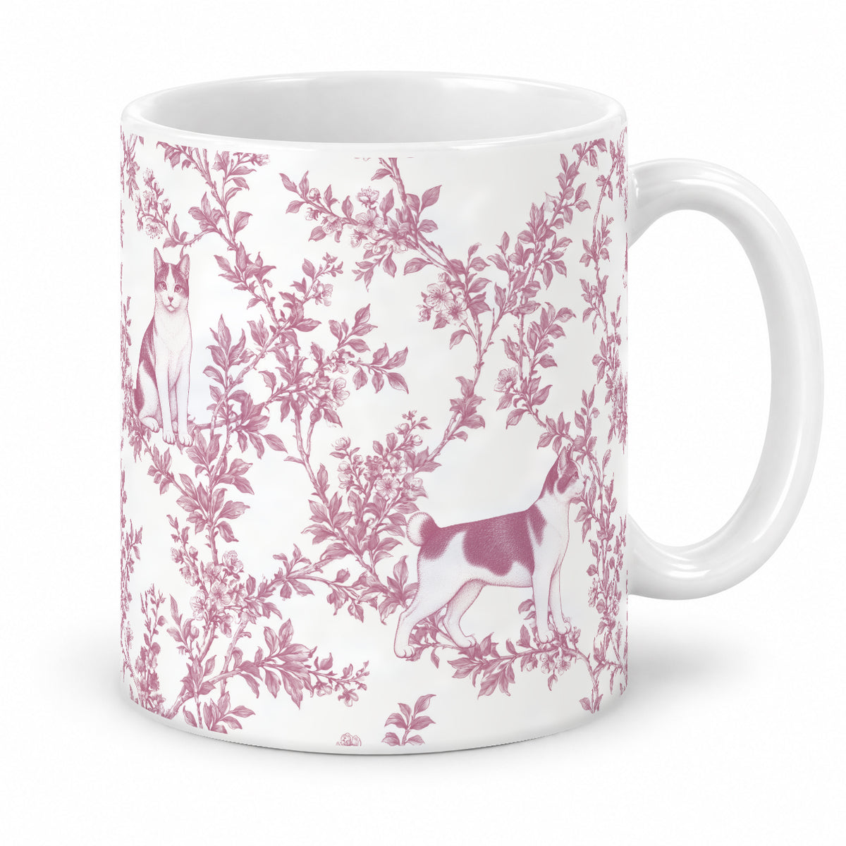 Japanese Bobtail toile mug — Pink Studio
