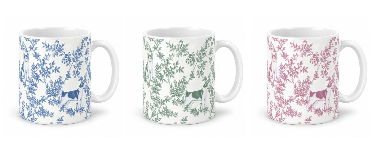 Japanese Bobtail toile mug — Three Colors