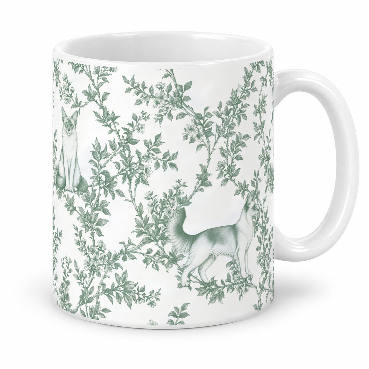Javanese toile mug — Green Studio
