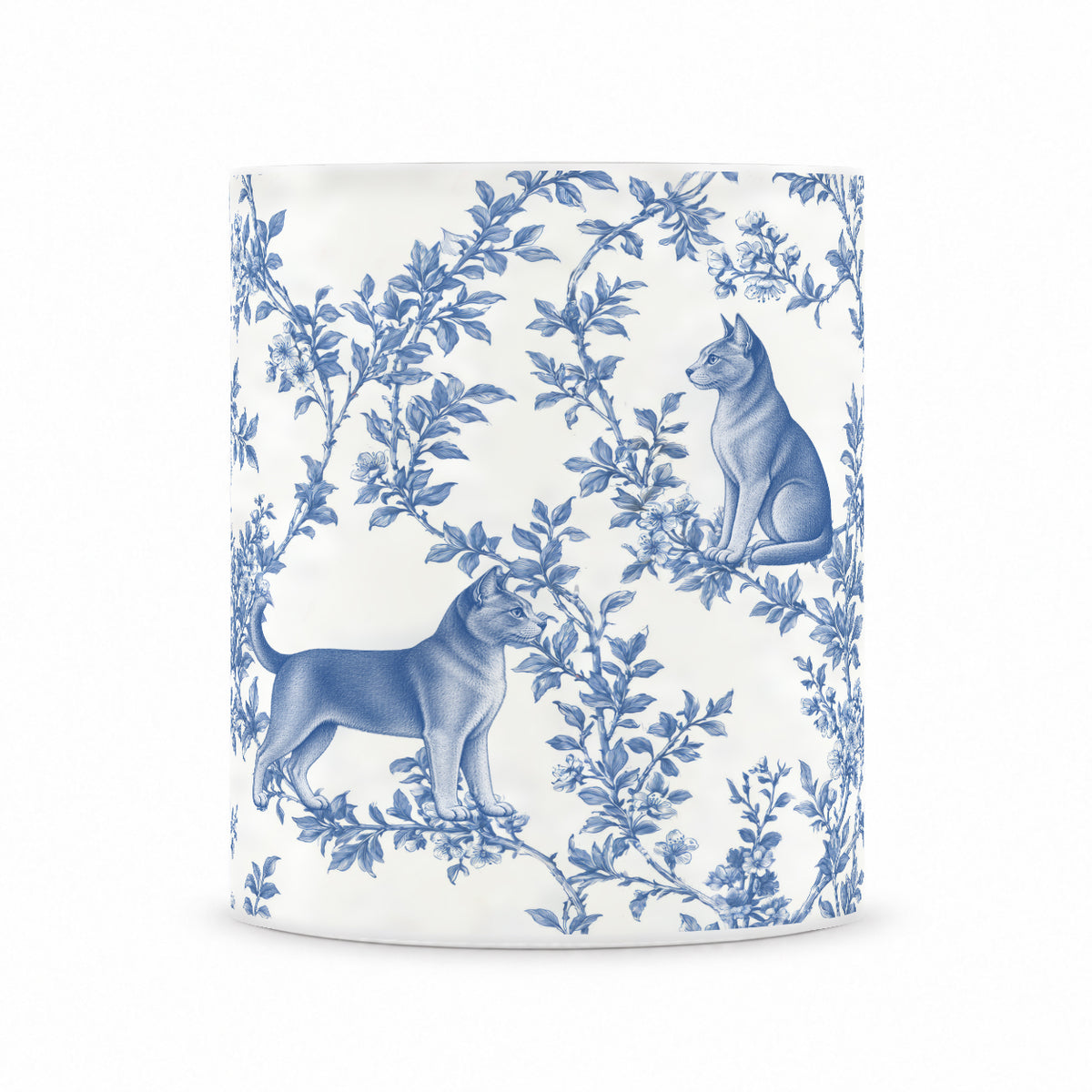 Korat toile mug — Blue Front View
