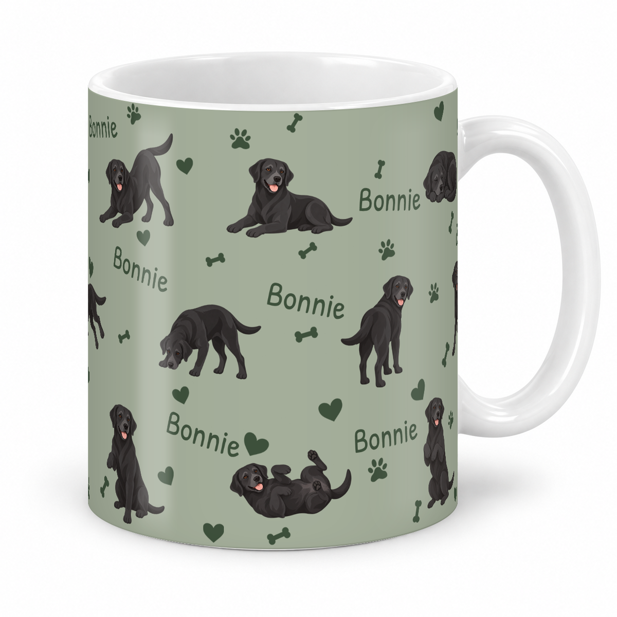 Labrador Retriever personalized name mug — Soft Sage Studio