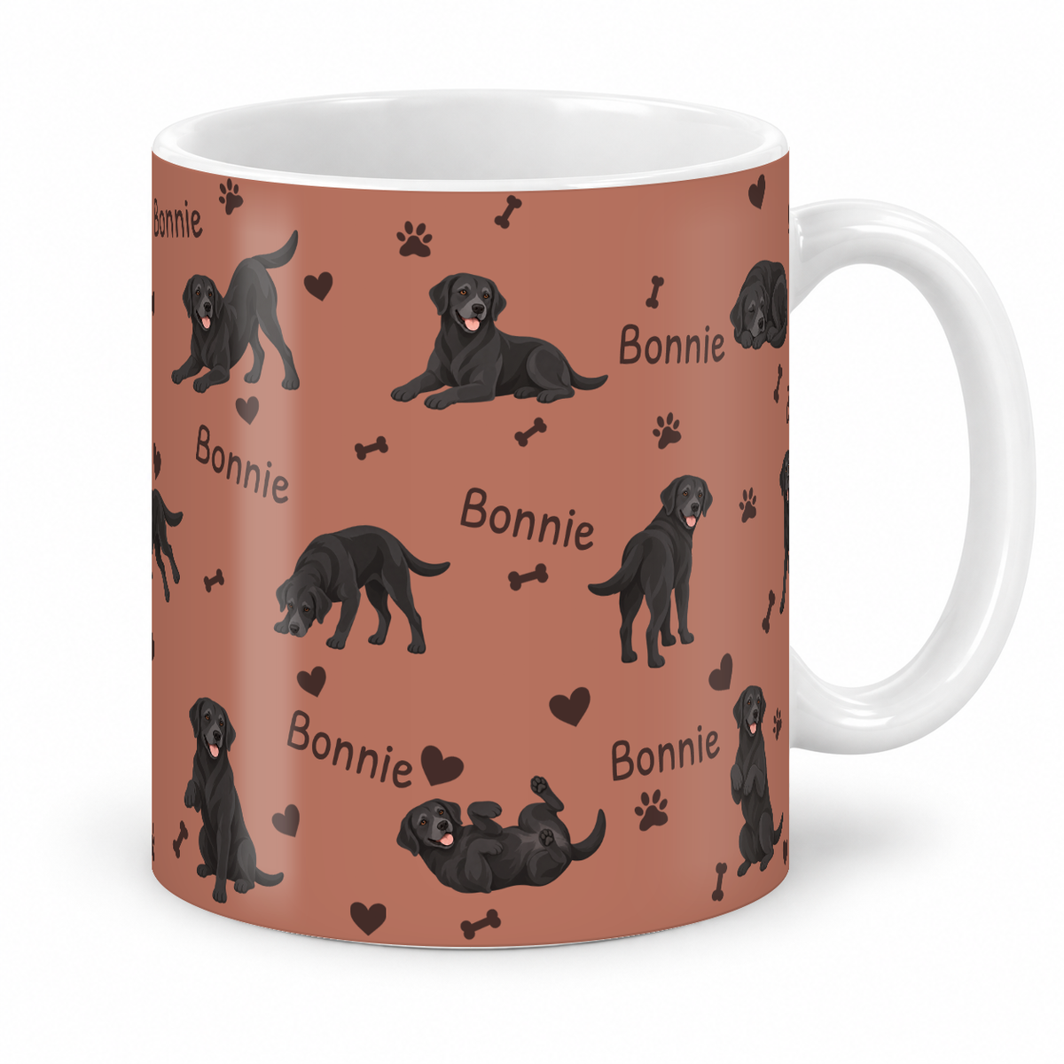 Labrador Retriever personalized name mug — Muted Terracotta Studio