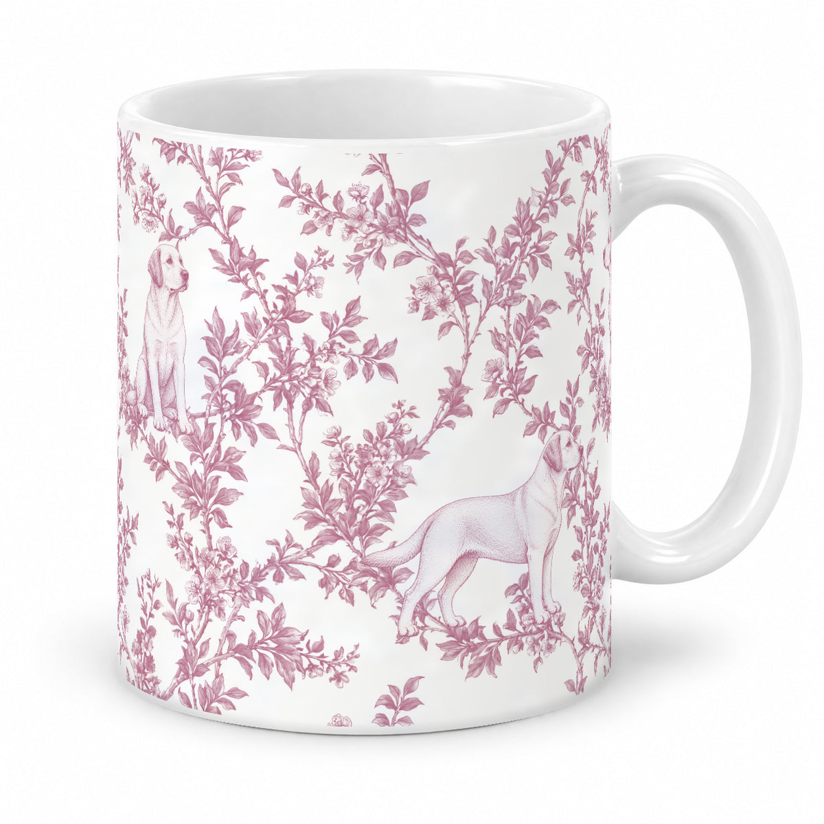 Labrador Retriever toile mug — Pink Studio