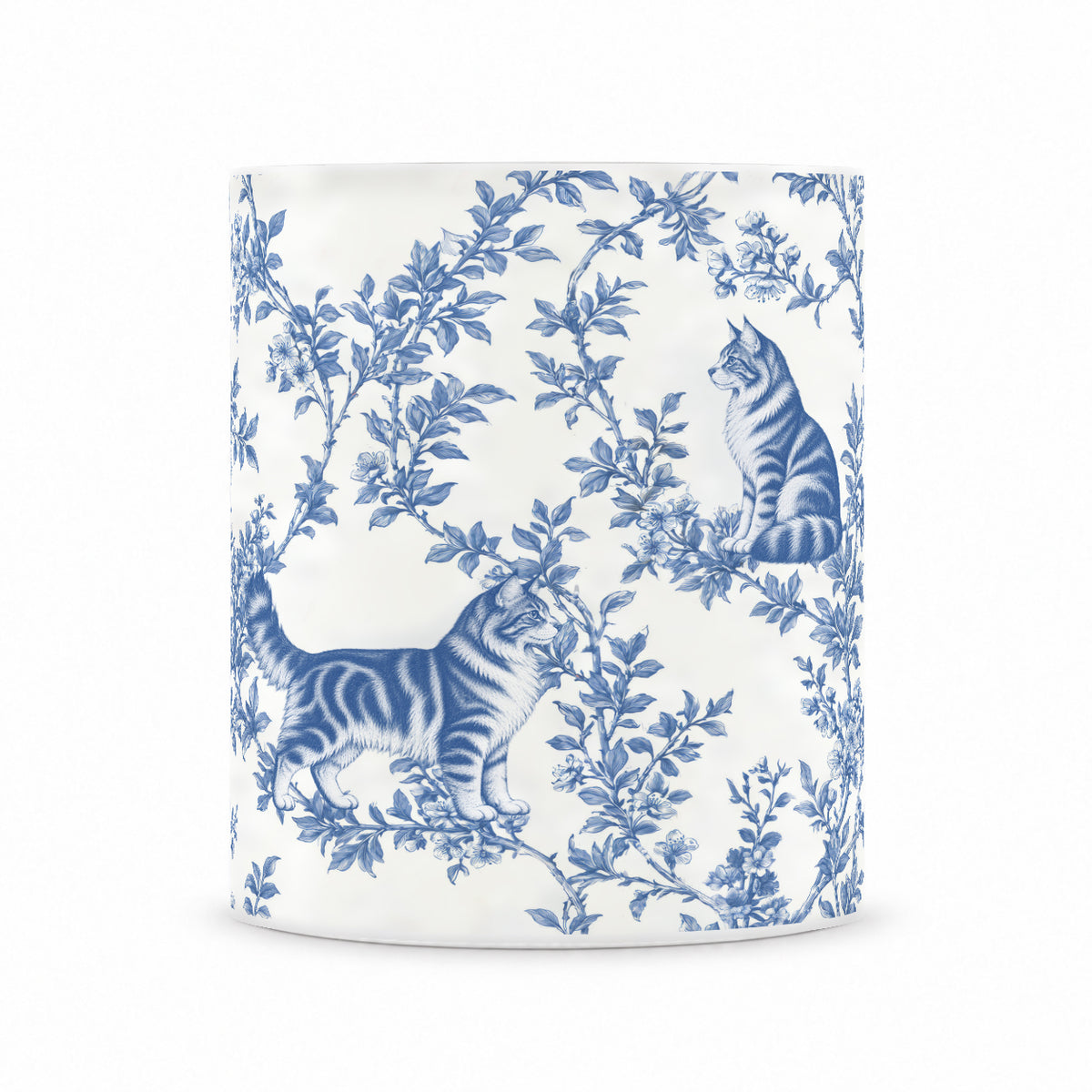 Maine Coon toile mug — Blue Front View