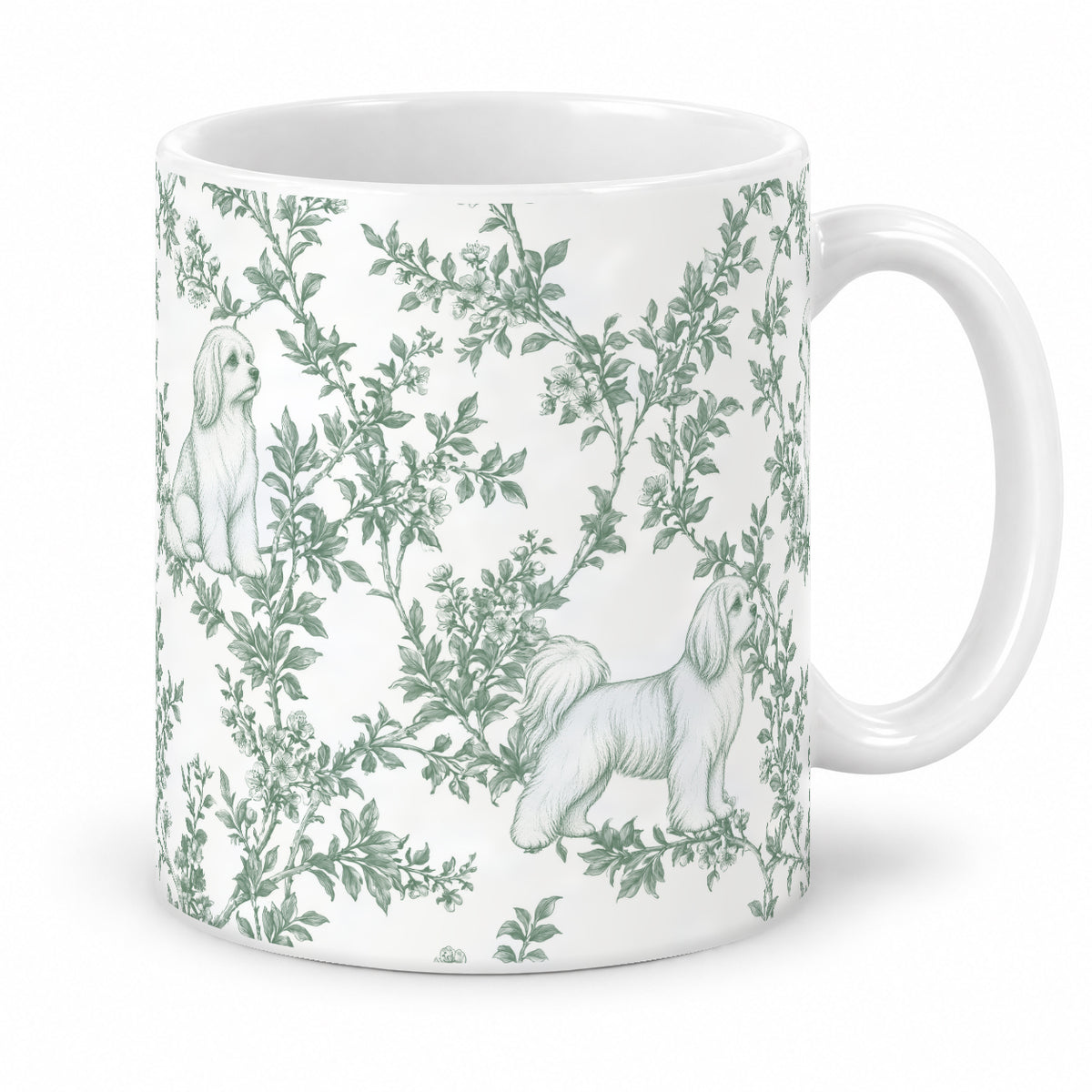 Maltese toile mug — Green Studio